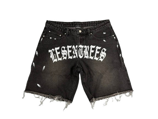Black Denim Shorts